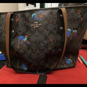 Coach Bag w/ Blue Birds on it